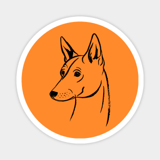 Basenji (Orange and Black) Magnet